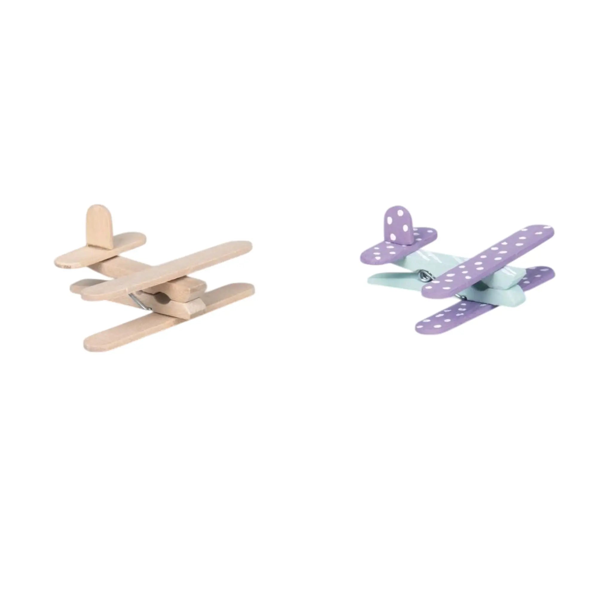 Holz Flugzeufe selbst gemacht