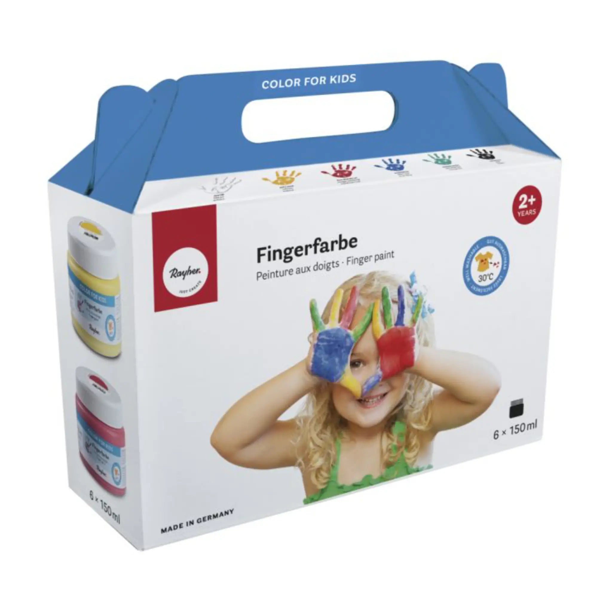 Fingerfarben Set 6 Dosen mit 150ml