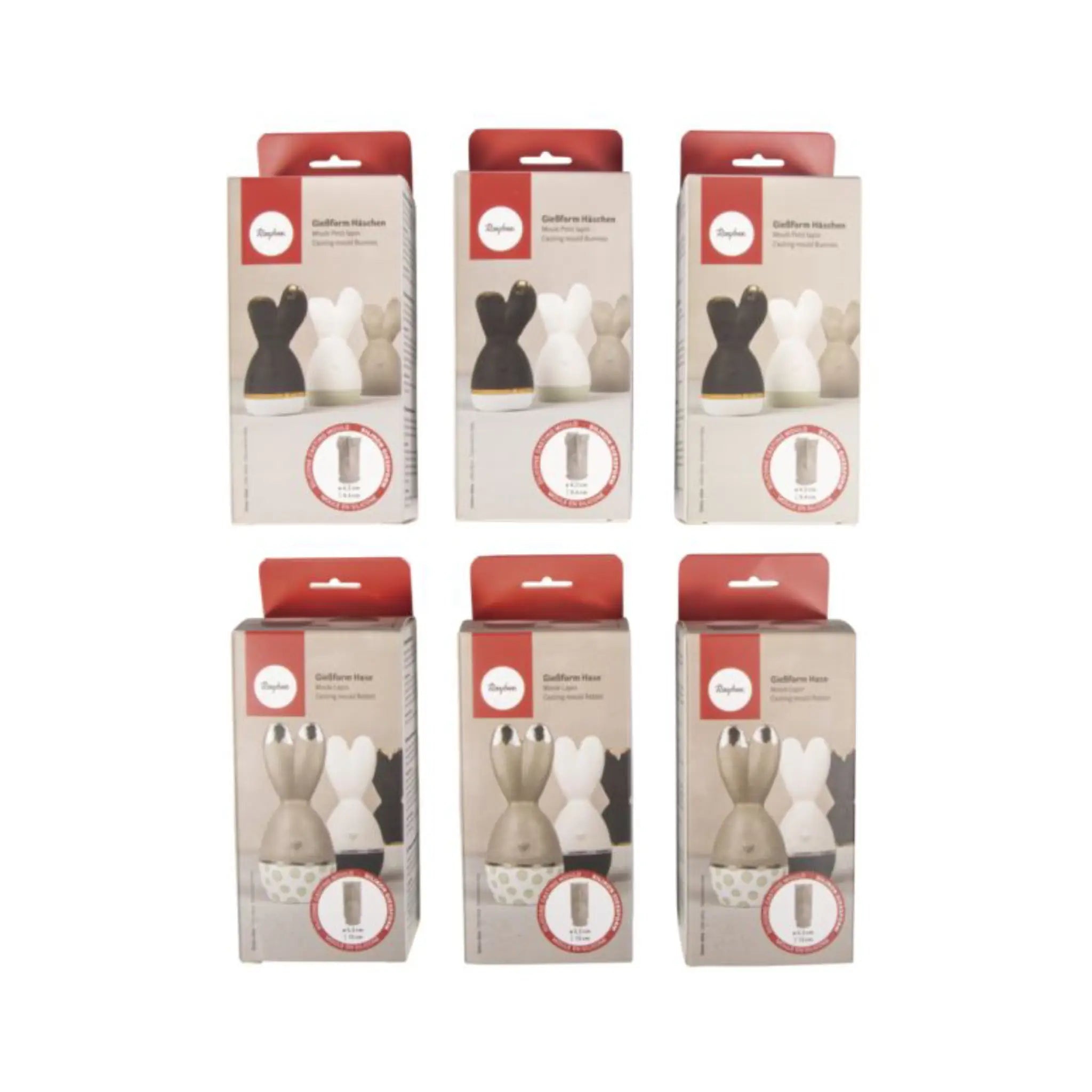 Silikonform Hasenfamilie Set