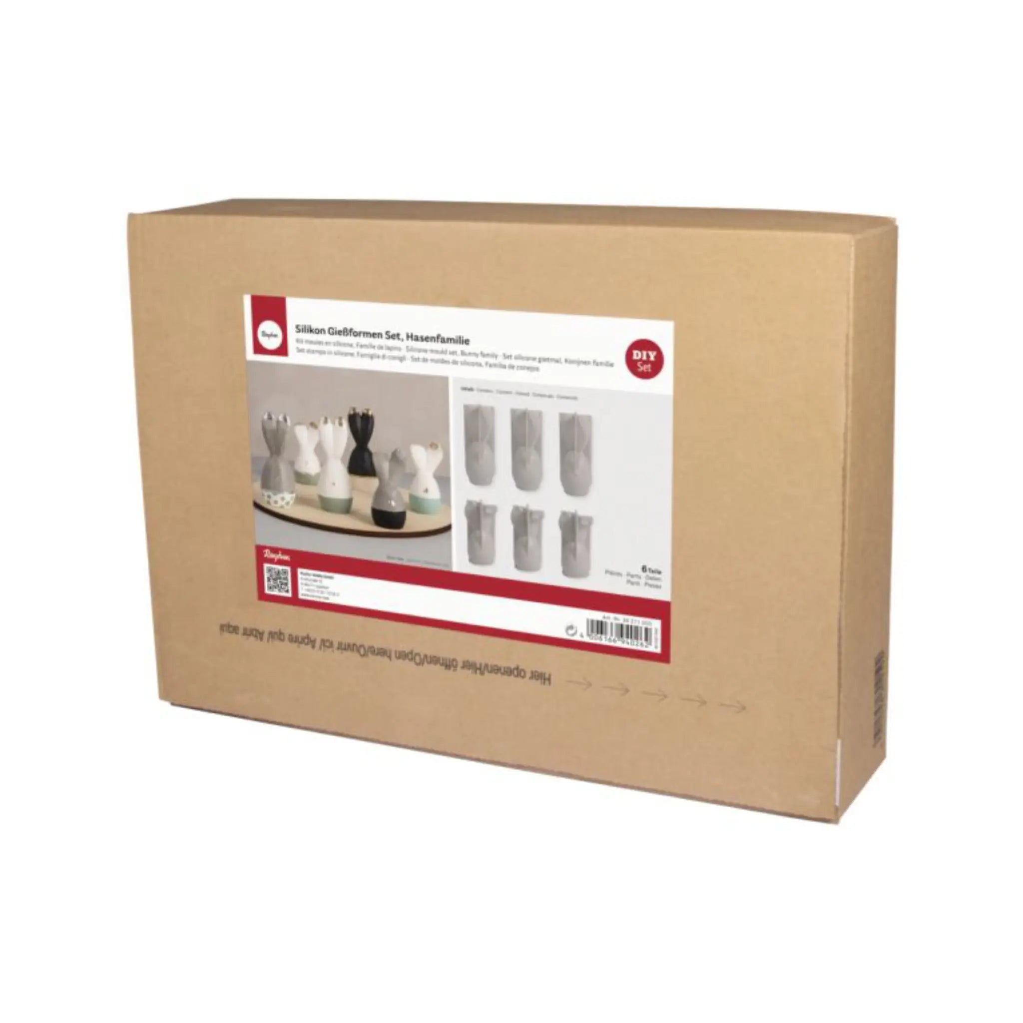 Gießform Set Hasenfamilie