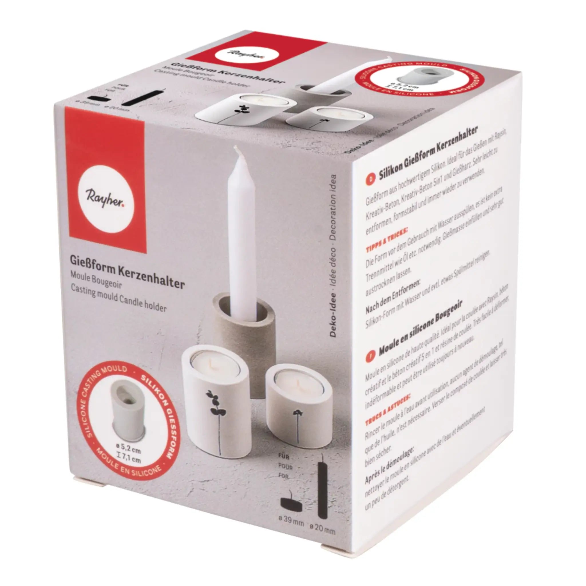 Silikon Gießform Kerzenhalter | BeG