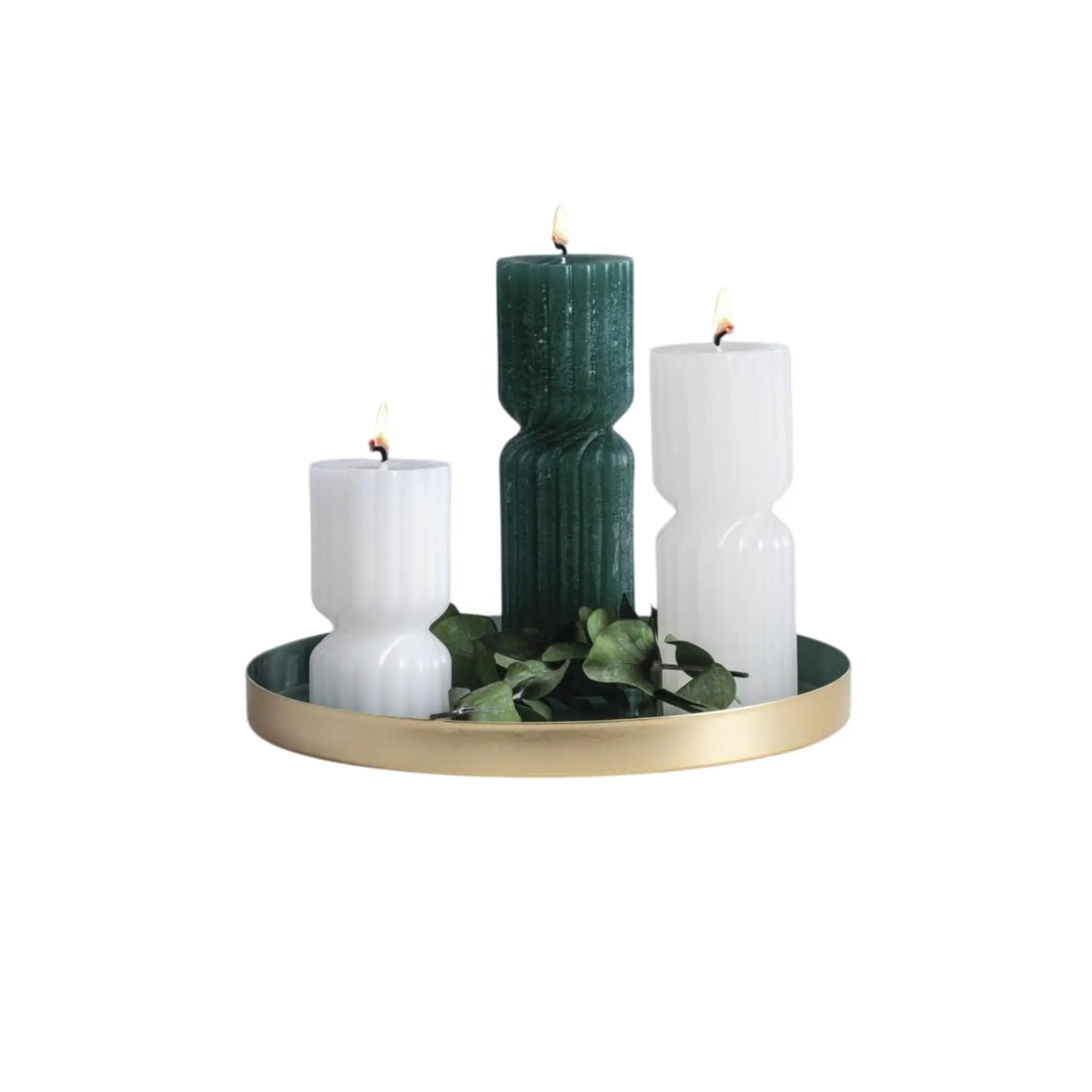 Rillenkerzen gedreht Deko DIY