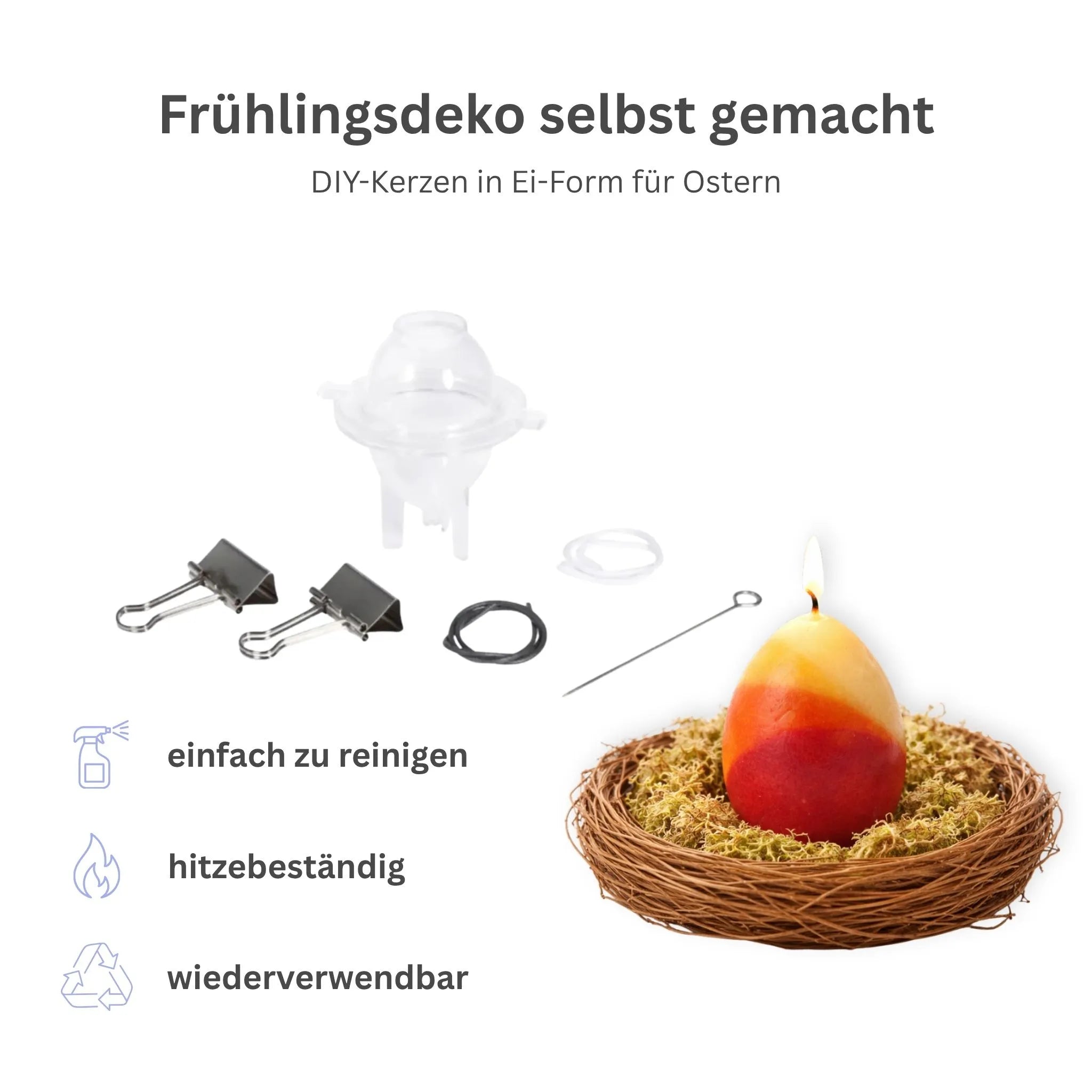 Vorteile zu Kerzen Gießform Ei Ostern