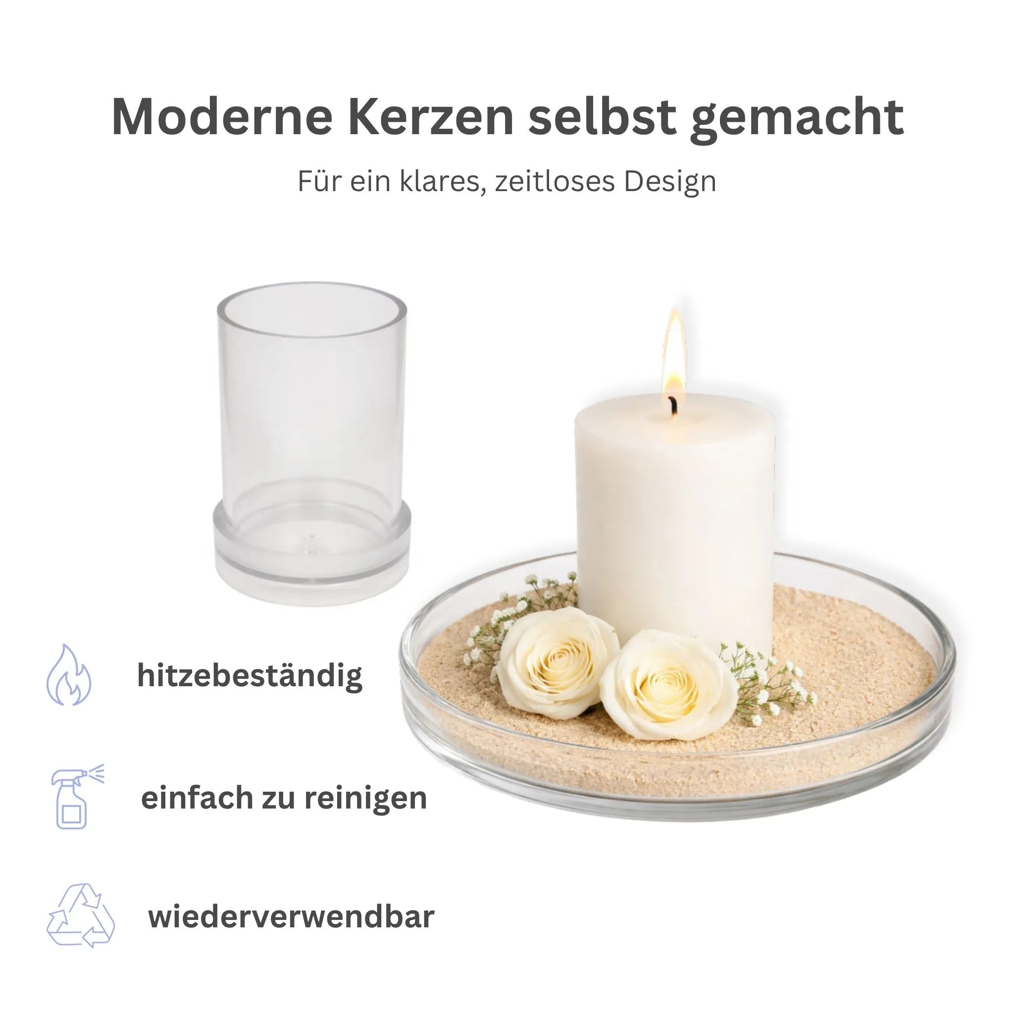 Vorteile Kerzengießform zylindrisch