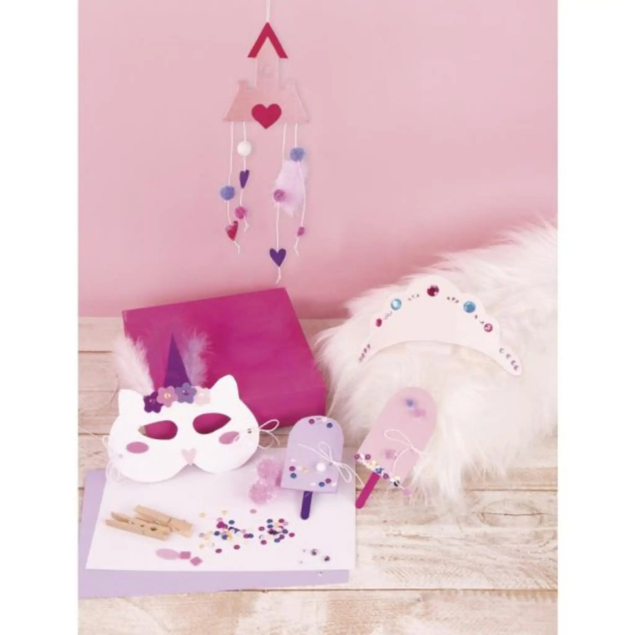 gebastelte Deko für Mädchen