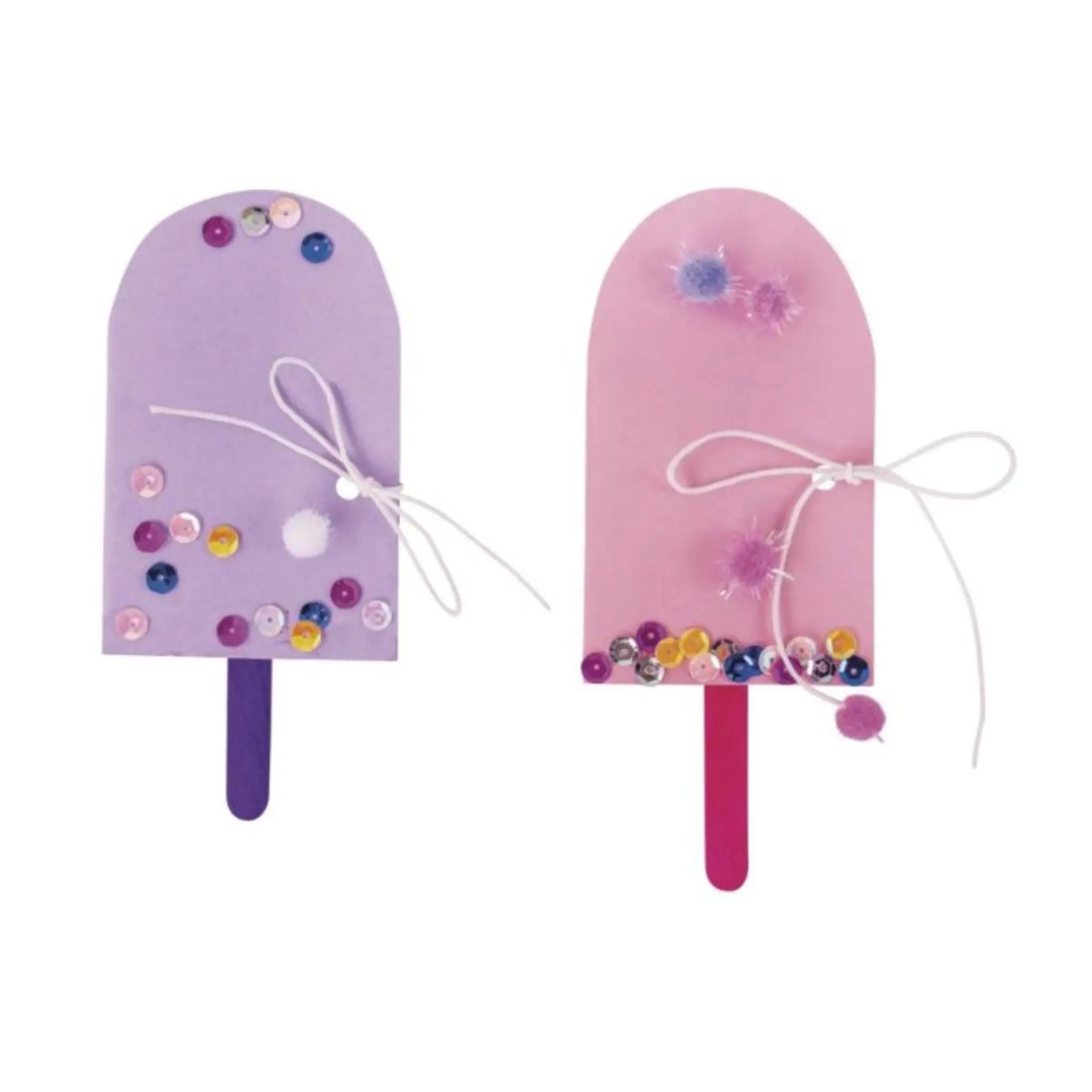 gebasteltes Eis am Stil