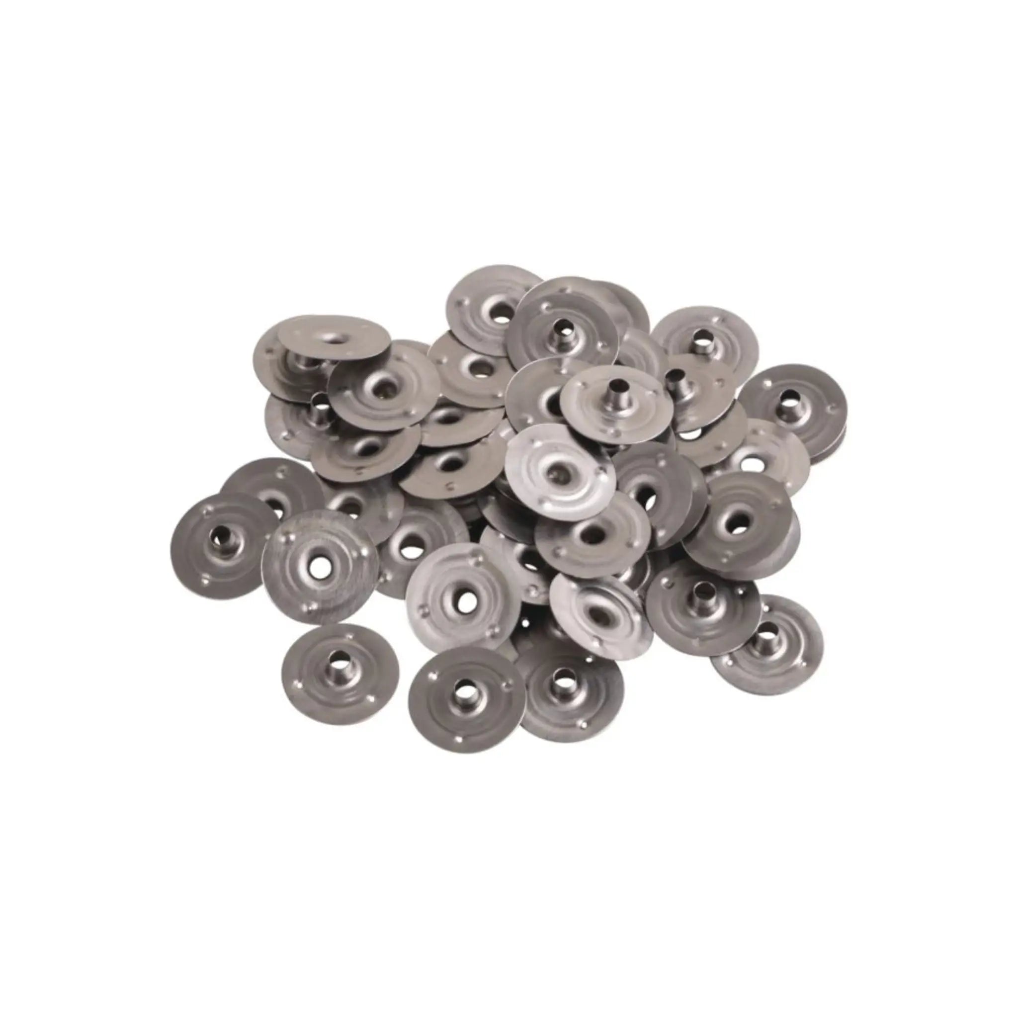 Viele Metallplättchen für Dochte