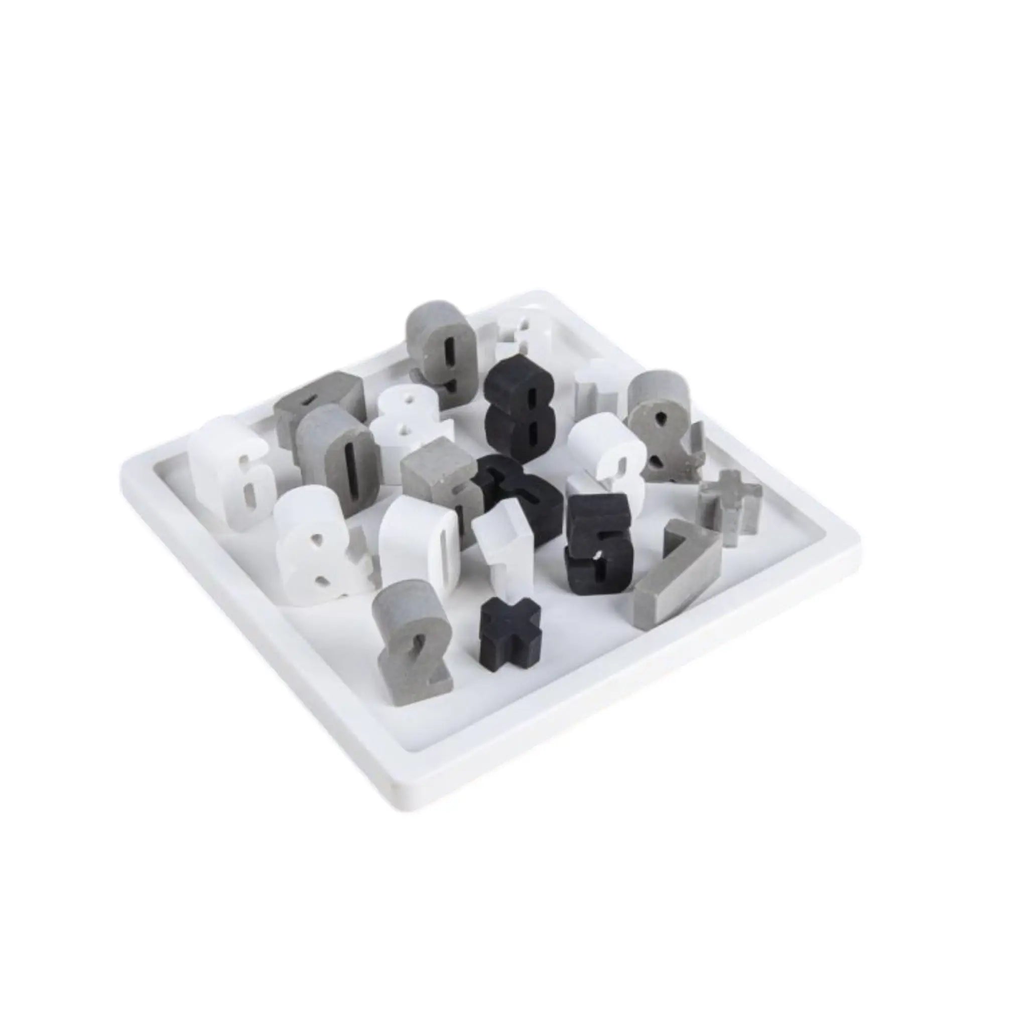 Gegossene Zahlen aus Raysin