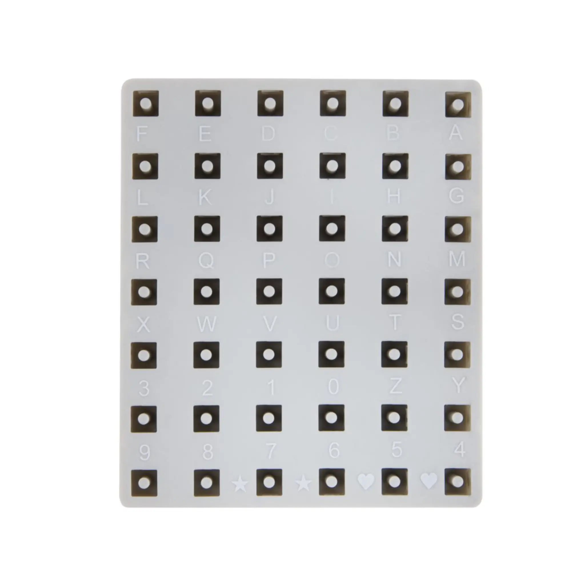 Silikon Gießform Buchstaben Perlen