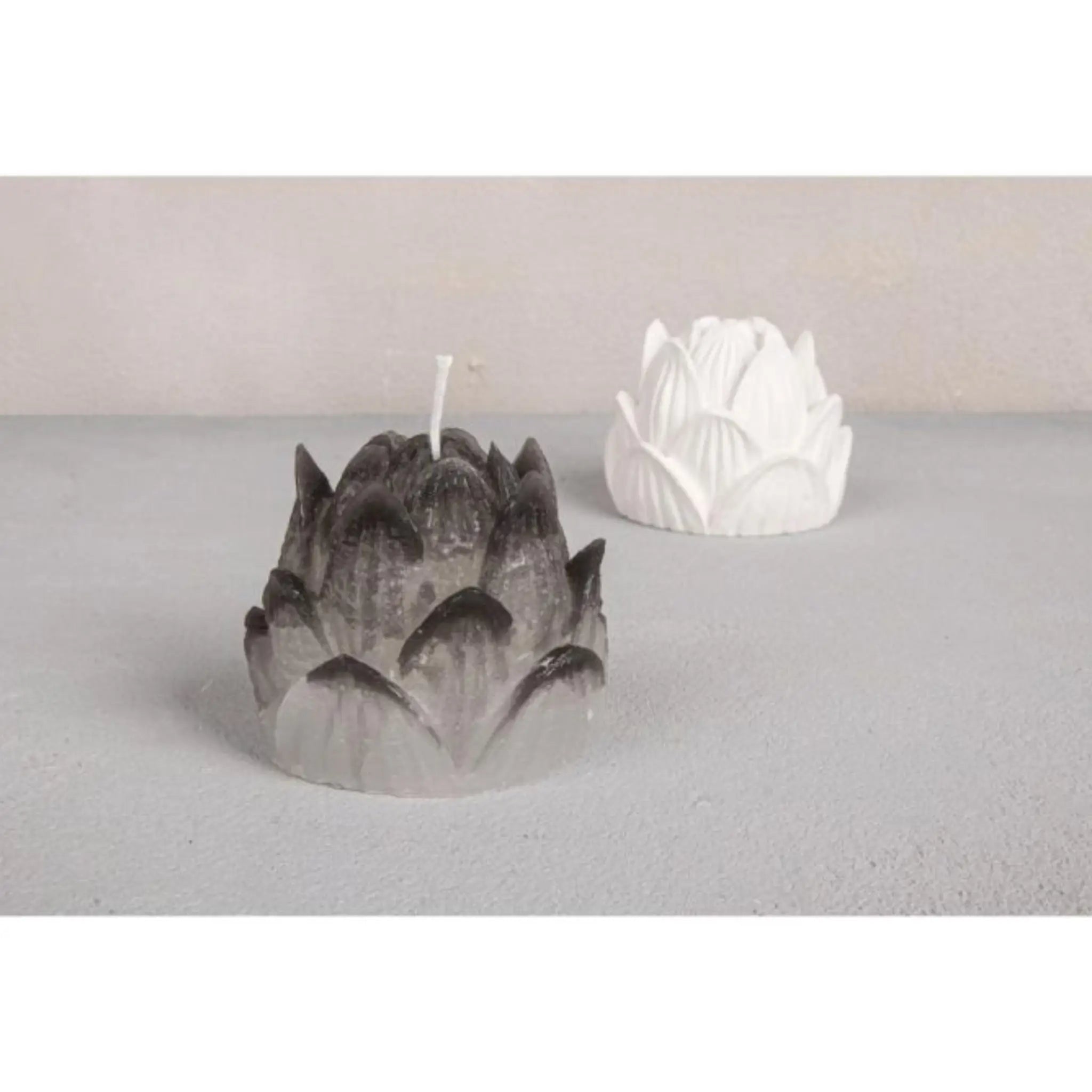 gegossene Lotusblüten Kerze