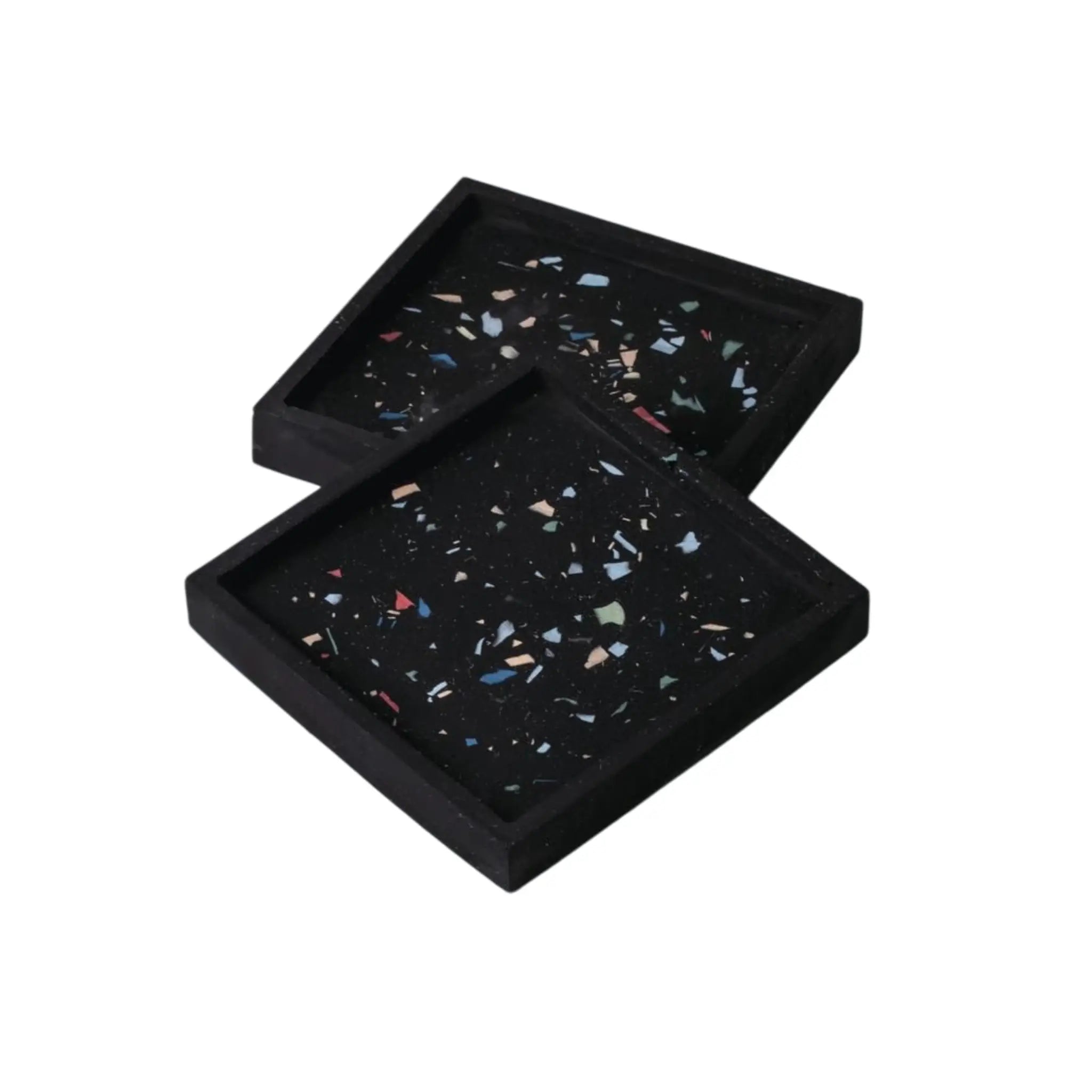 Quadratische Untersetzer gegossen