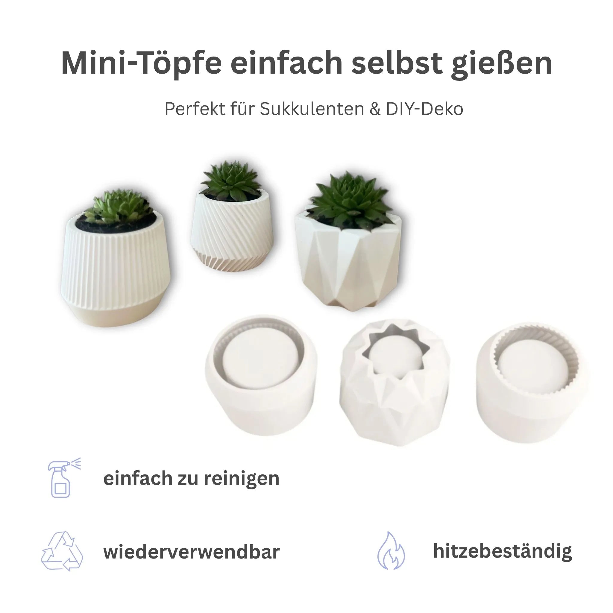 Vorteile Mini Töpfe dreier set