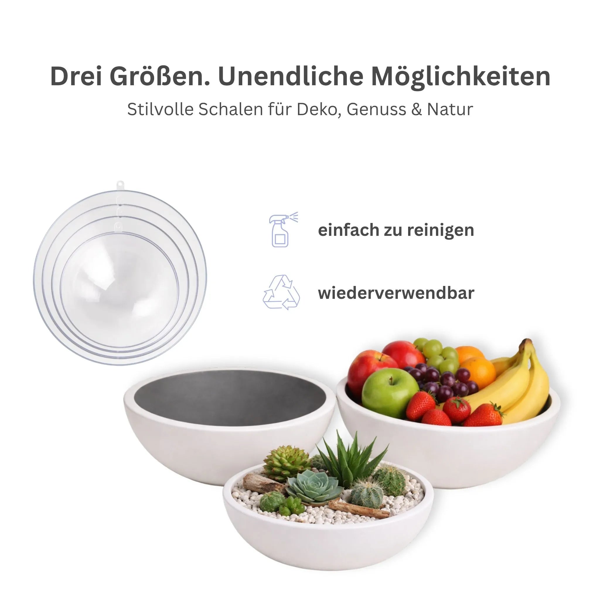 Vorteile Gießform Schale XXL