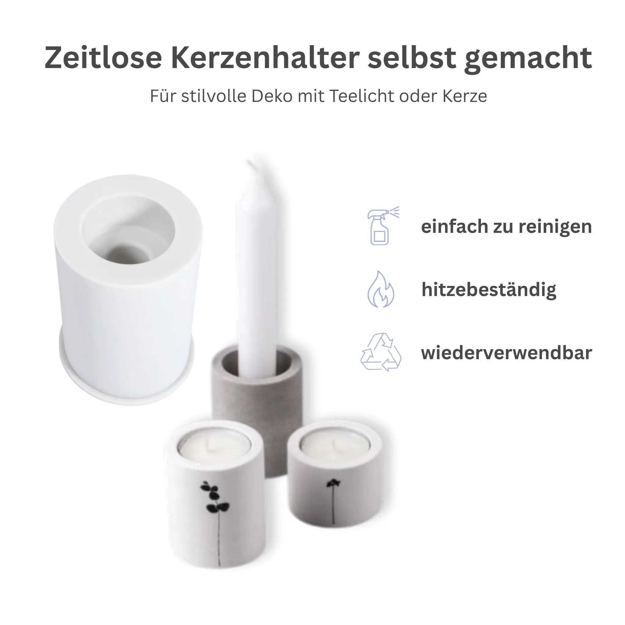 Vorteile Kerzenhalter Silikonform