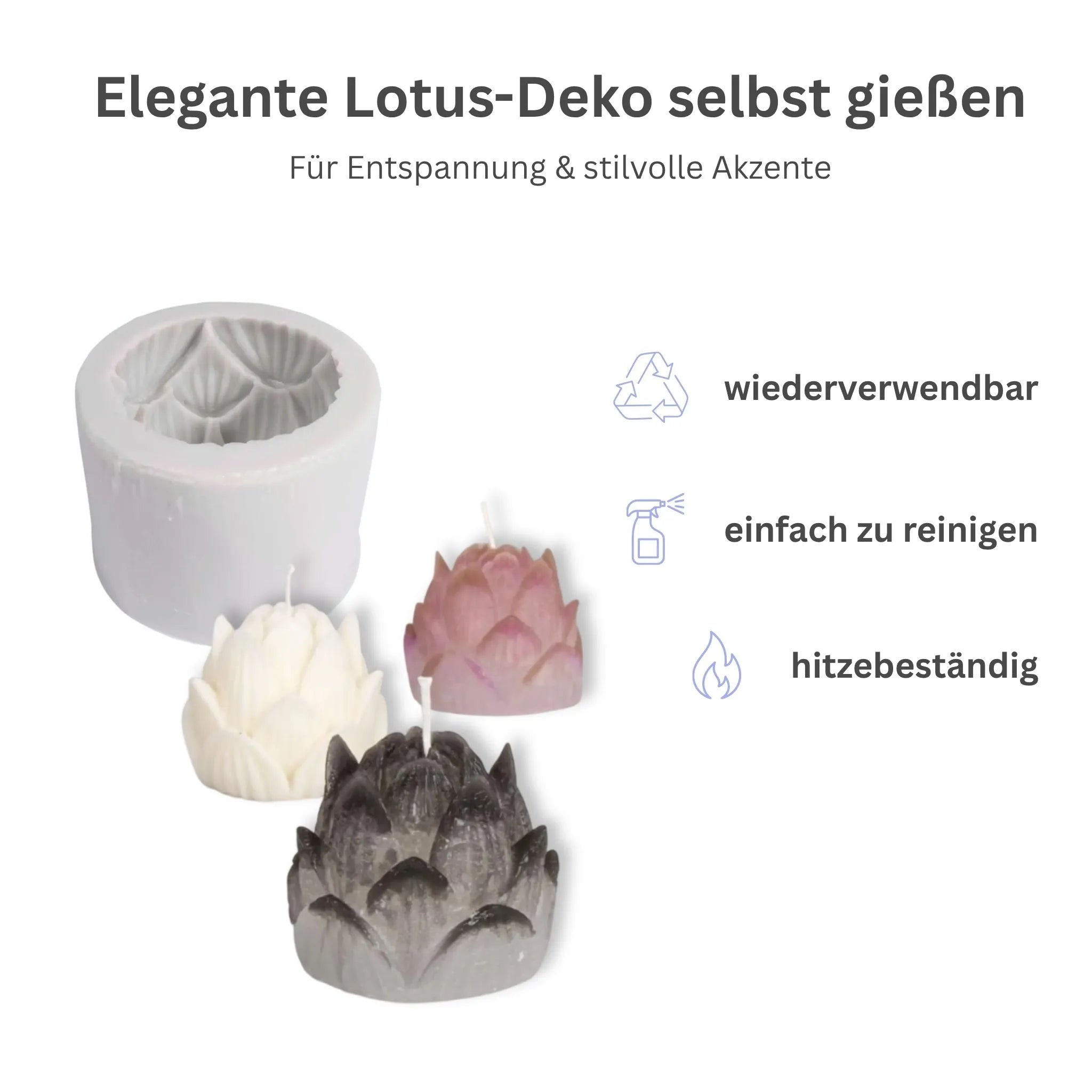 Vorteile Silikonform Lotusblüte