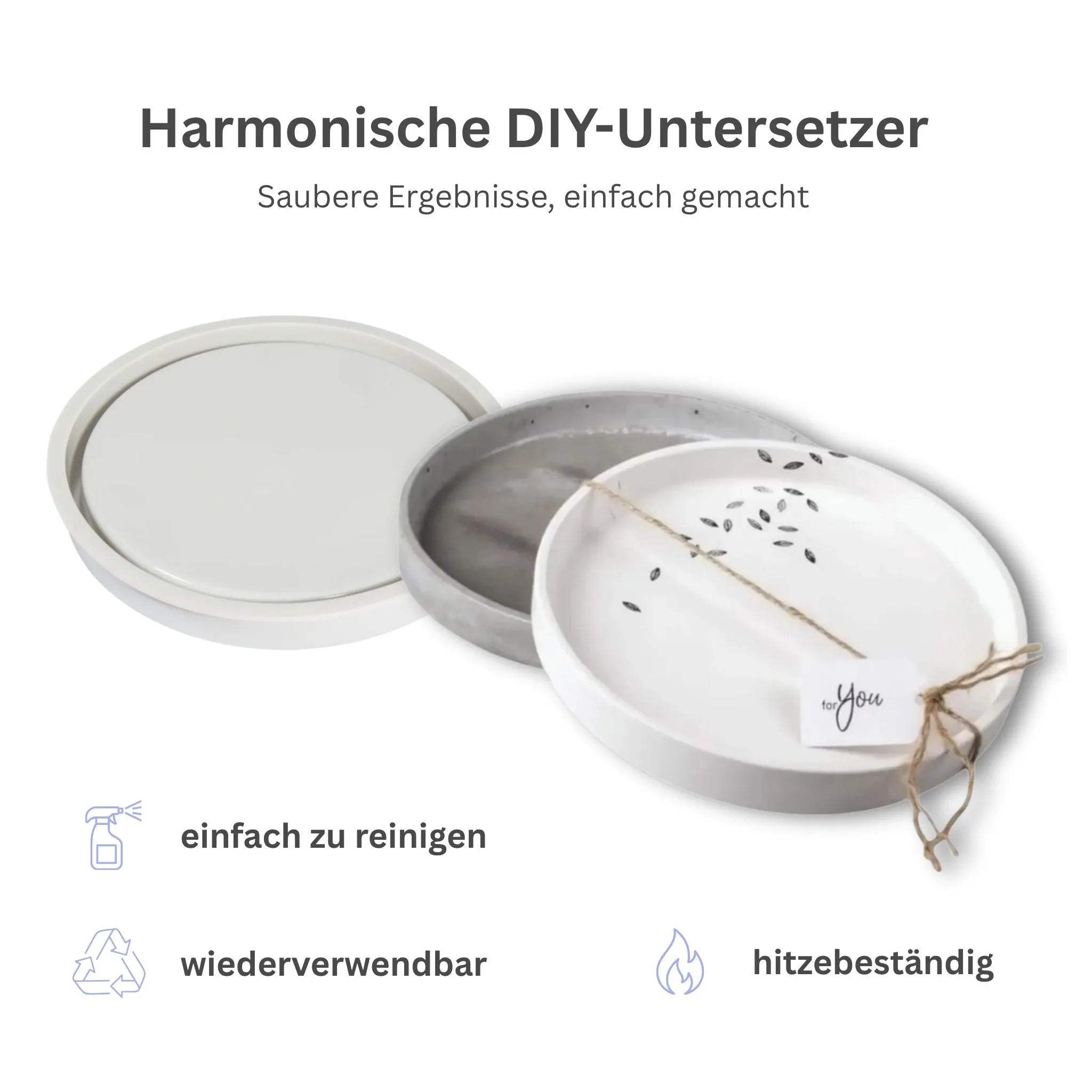 Vorteile Silikonform Untersetzer Rund